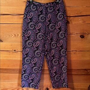 Brooks Brothers Purple and Pink Paisley Pants